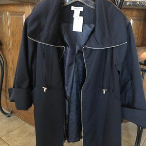 Women's black rain jacket size L